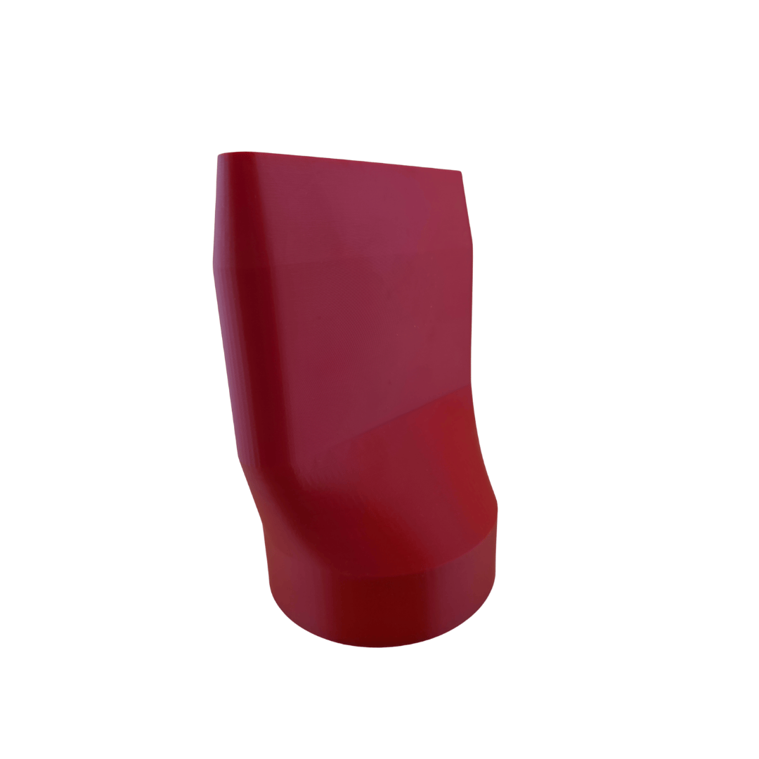 Abluftadapter 100mm in rot für Kippfenster