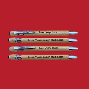 Gravierte Bambus-Kugelschreiber mit individueller Beschriftung