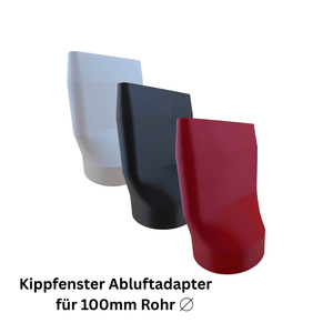 Kippfenster Abluftadapter aus ABS gefertigt