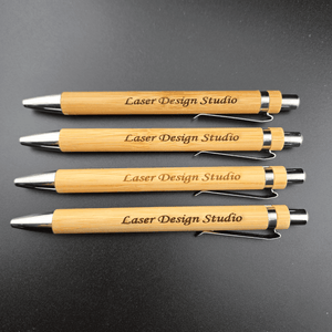 Kugelschreiber aus Bambus mit Gravur -