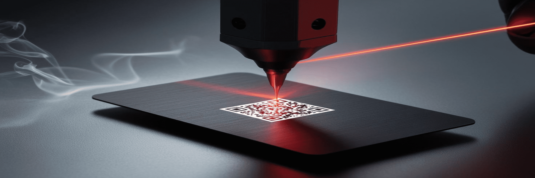 Laser graviert Visitenkarte mit QR Code