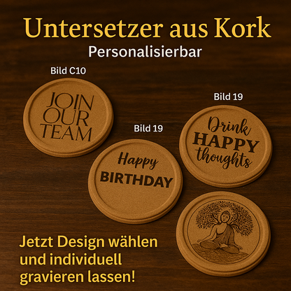 Gestalte Deinen Korkuntersetzer