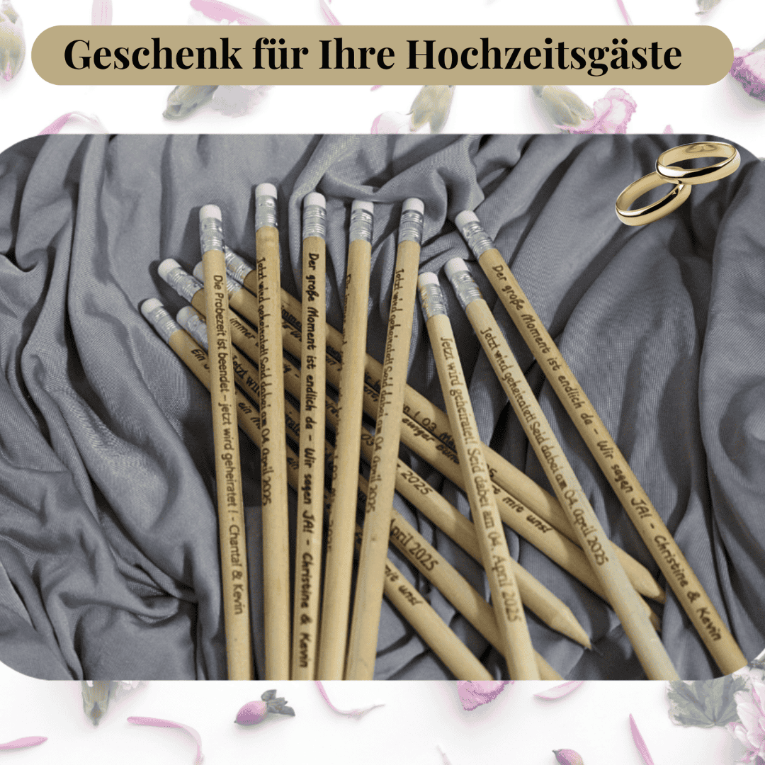 Bleistifte personalisiert graviert - 