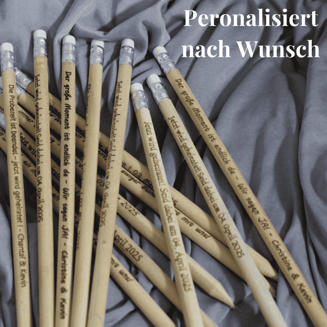 Bleistifte personalisiert graviert - 