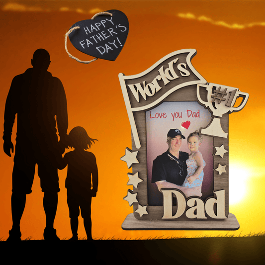 Fotorahmen zum Vatertag mit gravierten Text - 