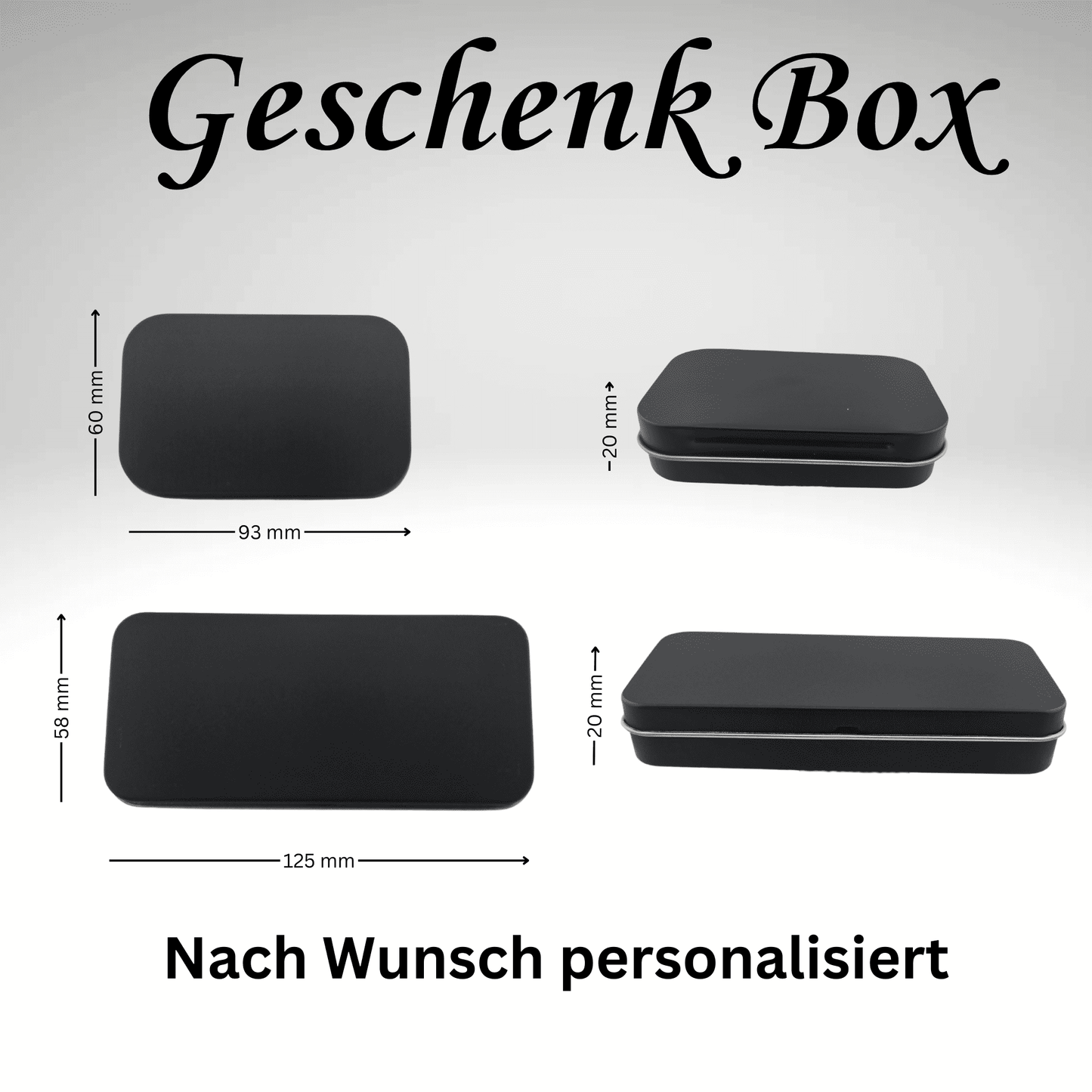 Geschenk - oder Überraschung Box aus Metall - 