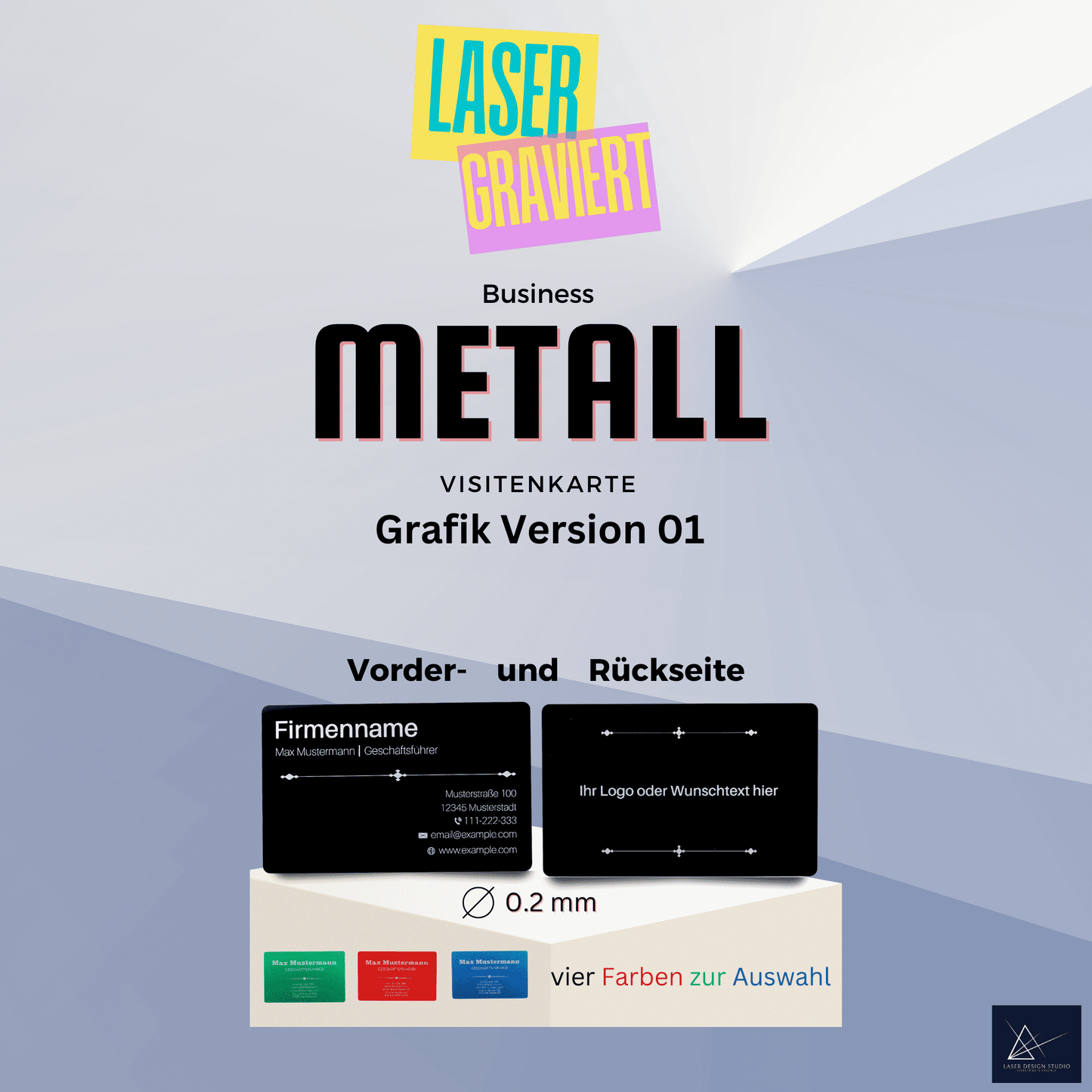 Visitenkarte Metall Grafik01